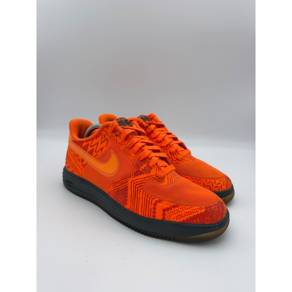 Nike Lunar Force 1 BHM Total Orange Black History Month 585714-800 Mens 10